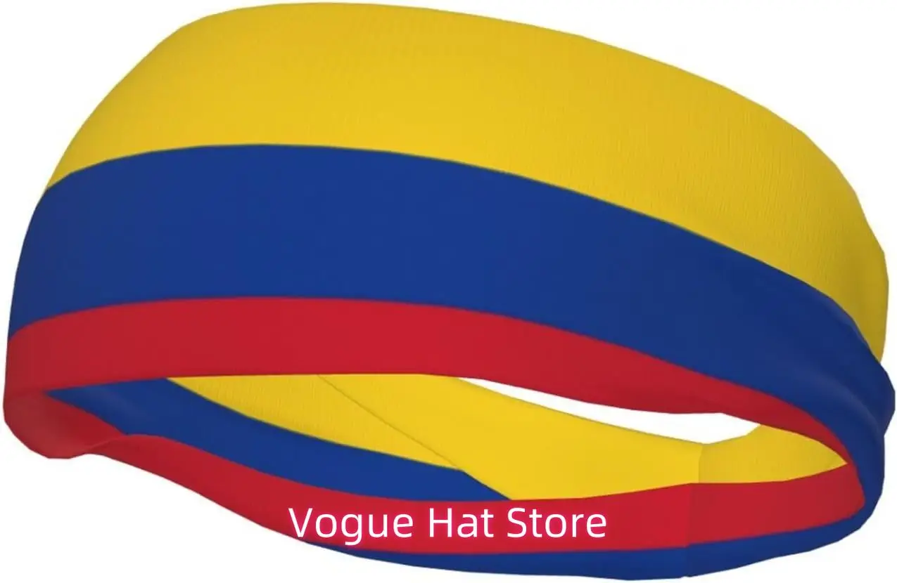 

Cute Flag Sweatband Sports Headband Hair Accessories for Women Men Running Cycling Yoga Fitness Workout