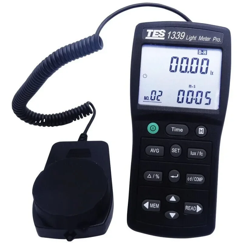 TES-1339 Professional Level Illuminometer High-precision Metering Instrument LCD Light Intensity Measuring Instrument