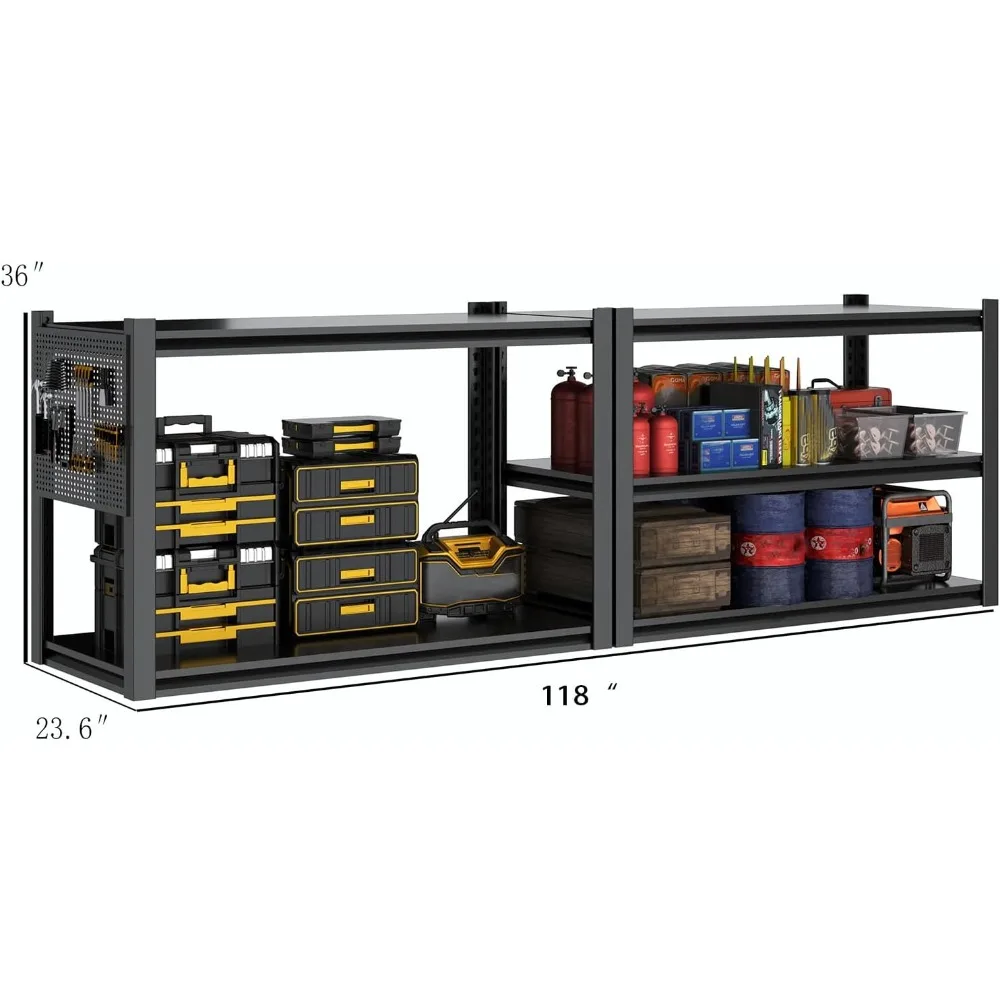Heavy Duty Metal Garage Shelving Unit, 72