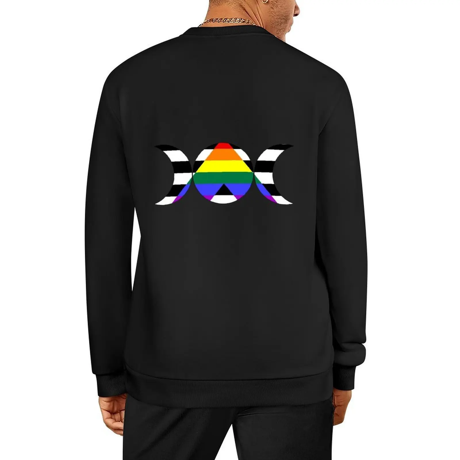 

Ally Triple Moon Pullover anime clothing graphic t shirts men mens designer clothes men clothing oversize sweatshirts
