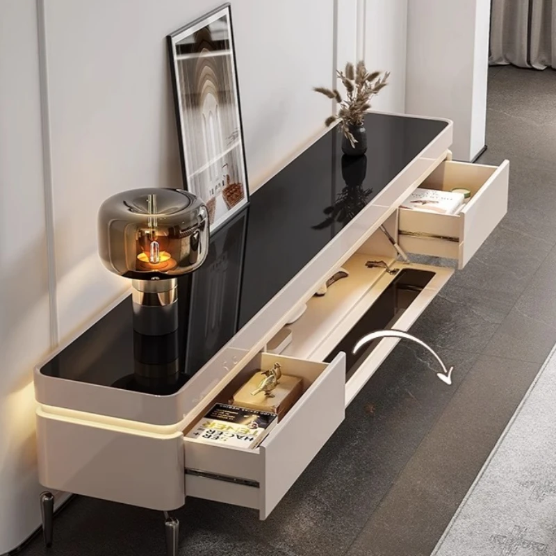 xx-Living Room Modern Tv Glossy Simple High End Movable Tv Stand Entertainment Center Muebleso De Sala Para Casa Furniture*