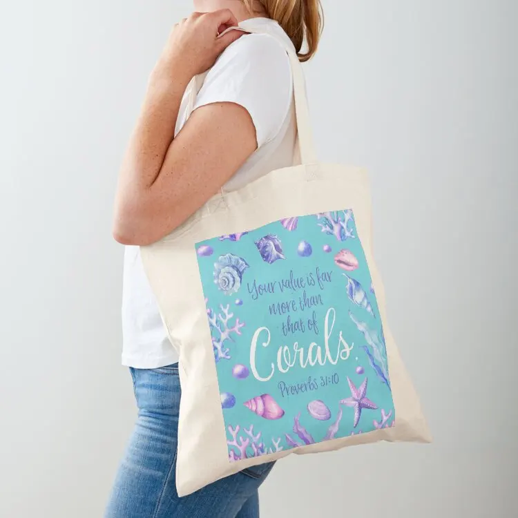 

Proverbs 31:10 Tote Bag Lady bags reusable shopping bags Eco bag eco pack