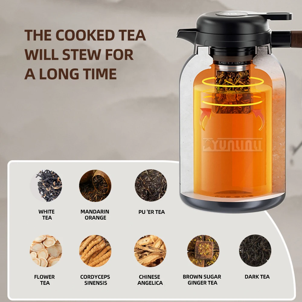 2000 مللي زجاجات مياه شاليرا سعة كبيرة قارورة عزل فراغ زجاجات مياه ساخنة ذكية مع مصفاة شاي