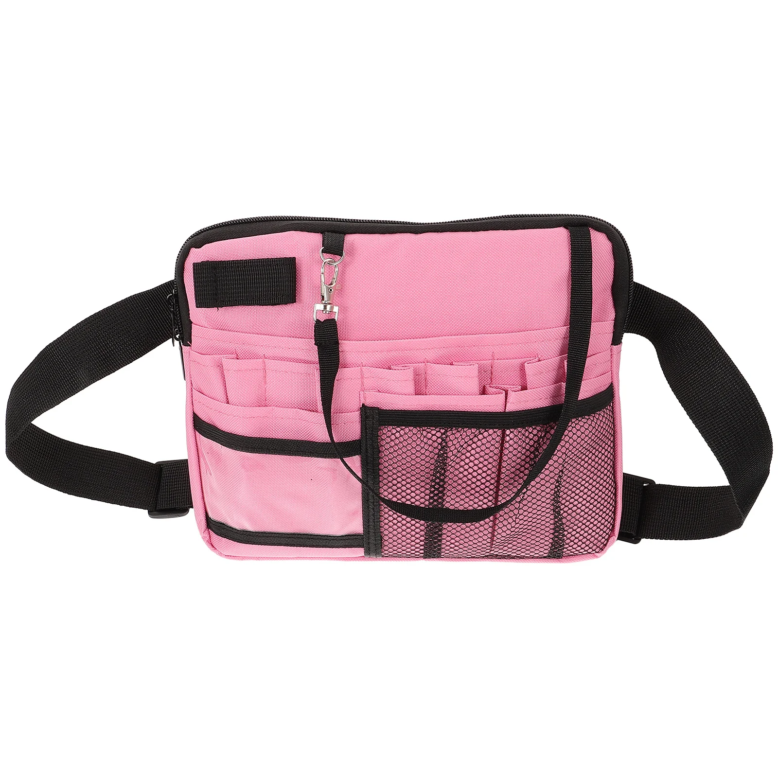 

Nurse Belt Bag Tool Storage Waist Pouch for Pocket Portable Pink Oxford Cloth Rib