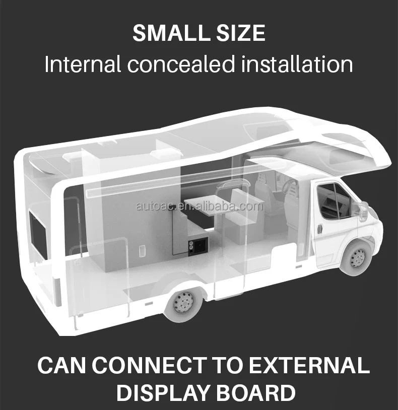 Floor Mounted Parking 24V DC campervan minivan motorhome rv boat Air Conditioner 7000btu/h