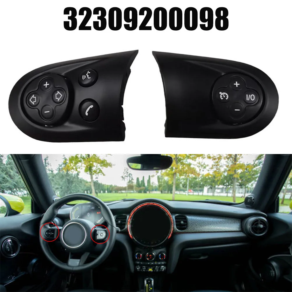 Car Interior Upgrade Car Volume Button Car Interior Enhancement Black Easy Installation OEM Number 32306794628