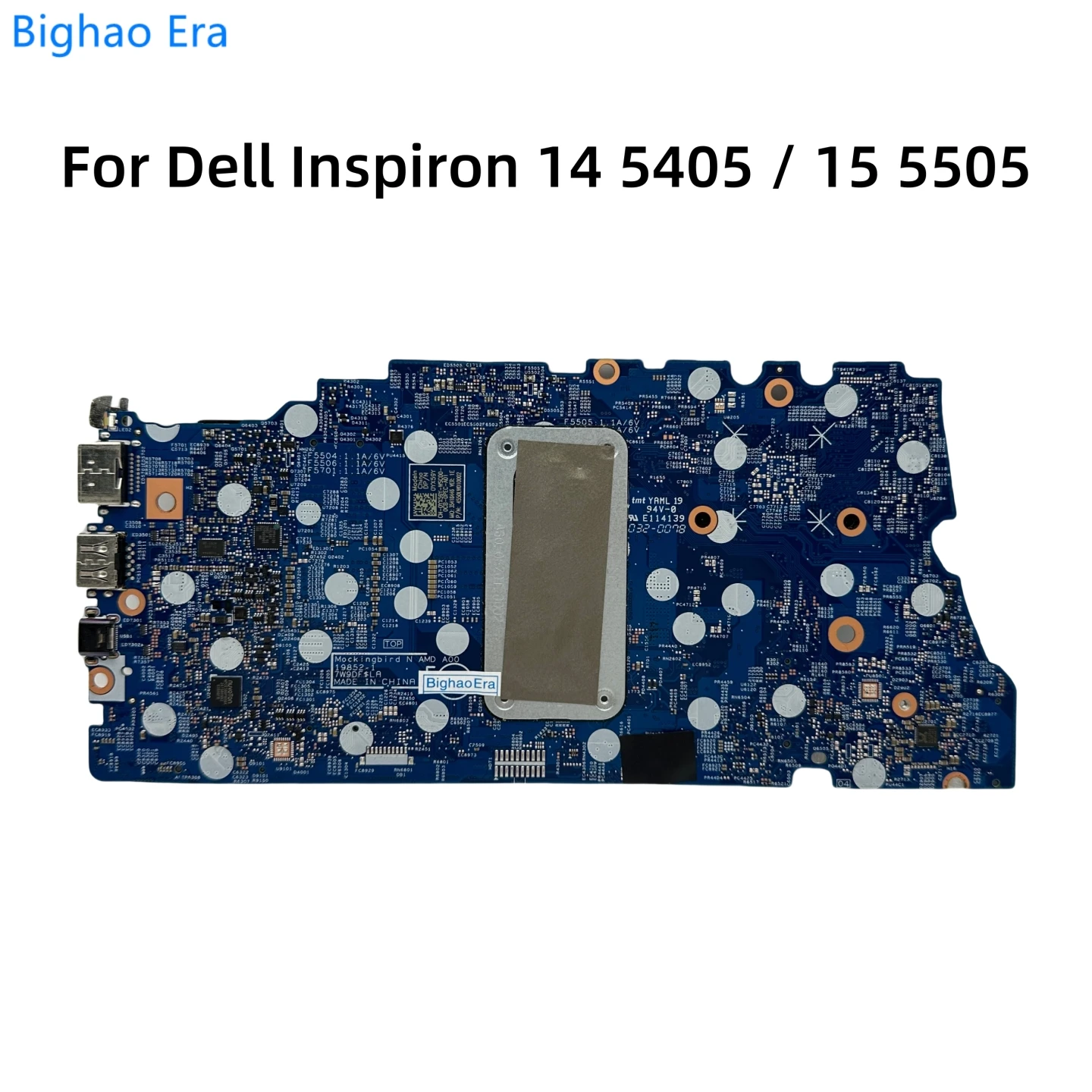 19852-1 For Dell Inspiron 5405 5505 Laptop Motherboard With R3-4300 R5-4500 R7-4700 CPU DDR4 CN-031P6W 0YX59V CN-0GFPRC