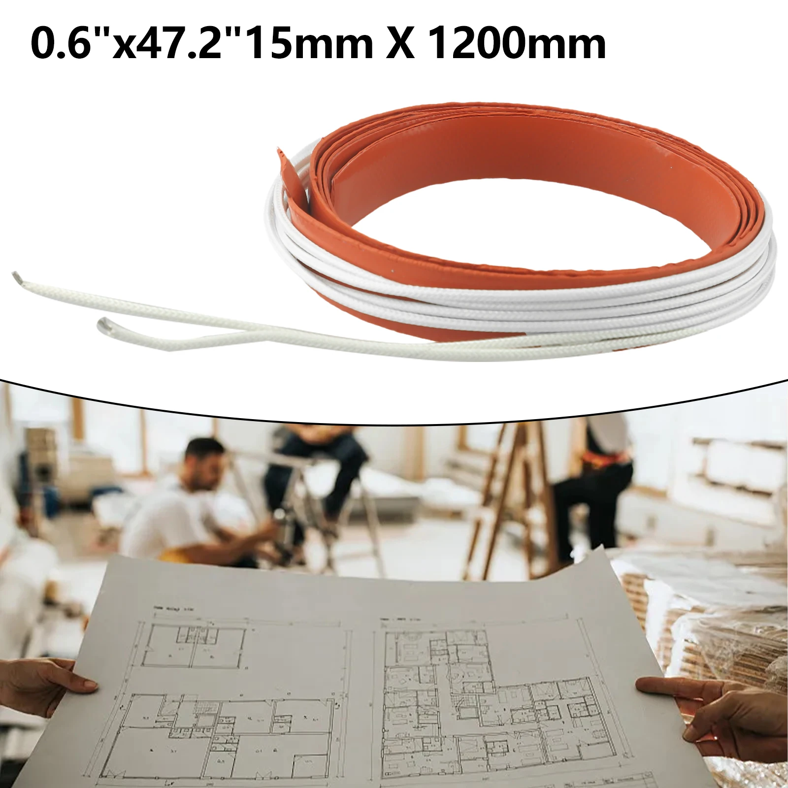 Riscaldatore in silicone da 150 W Cuscinetti riscaldanti 12 V 15 x 120 cm Cuscinetto riscaldante termico per tergicristalli De-Icing per aiutare a rimuovere il ghiaccio e la neve