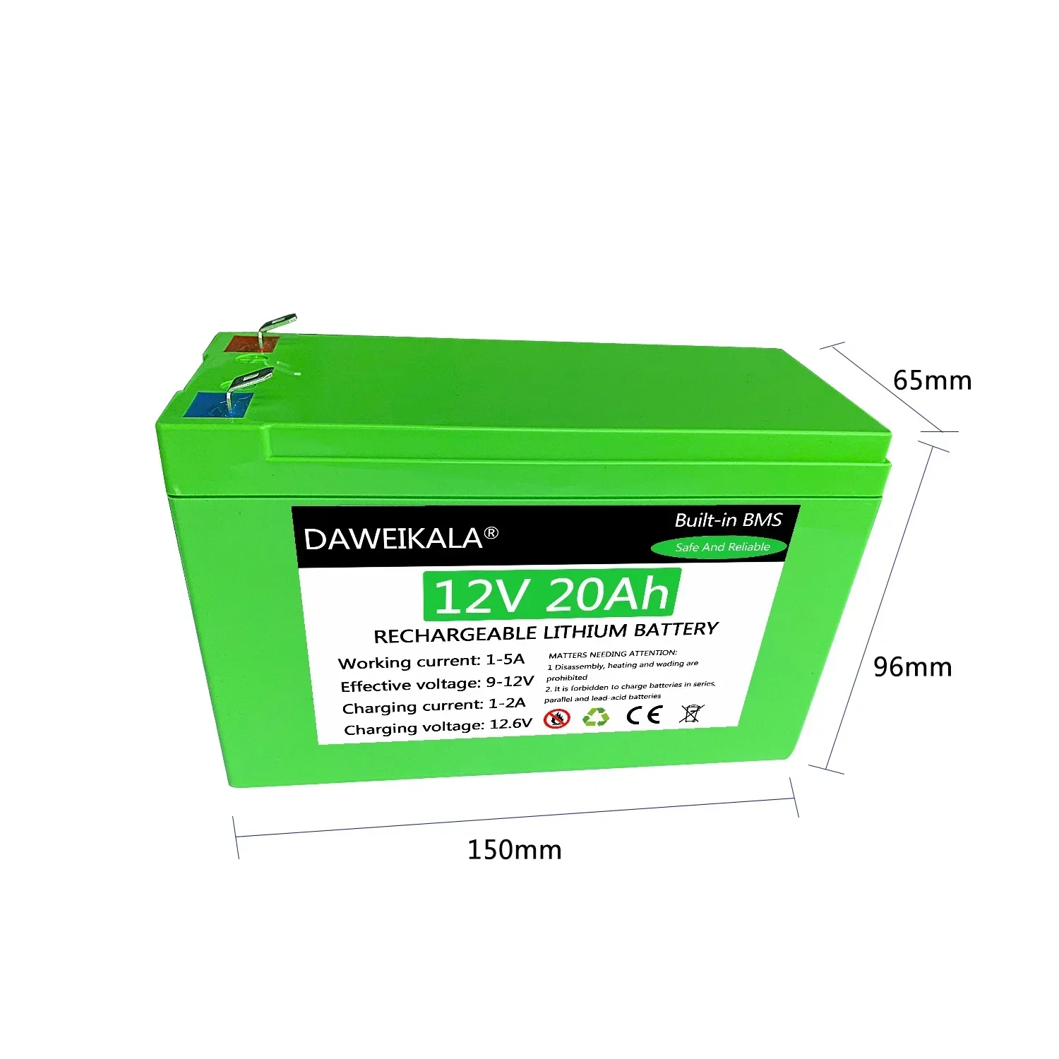 12V lithium battery 3S6P 18650 battery Pack Deep Cycle For Kid Scooters Solar storage Battery Electric lighting Outdoor