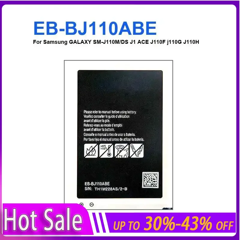 

EB-BJ110ABE Rechargeable Battery for Samsung Galaxy J1 Ace J110 J110H J110FM J110F J110F J110L I9192 I9195 I9190 Batteries +Tool