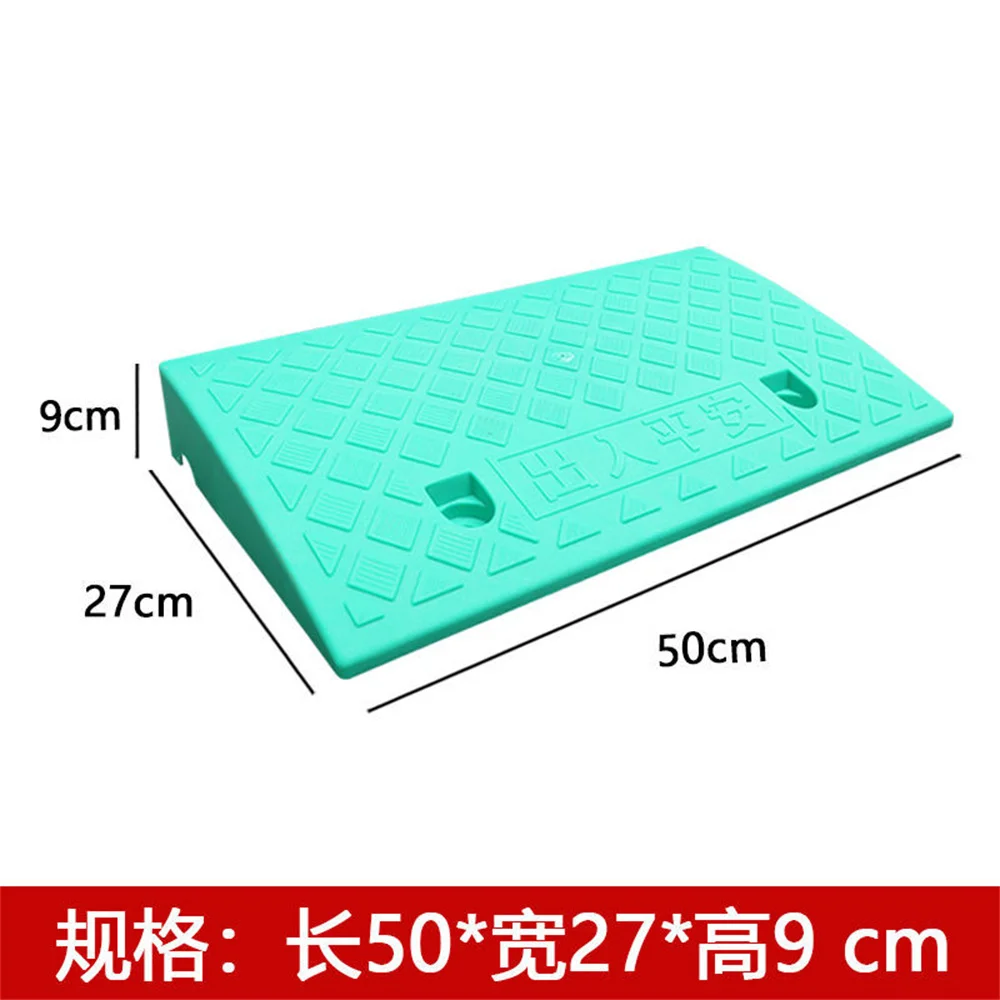 50*27*8cm Plastic PVC Road Slope Ramp Pad Portable Car Step Uphill Triangle Mat Curb Rubber