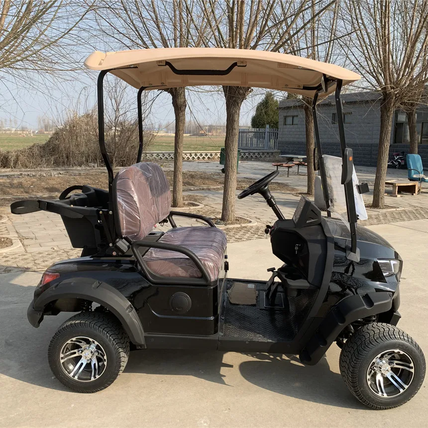 Factory Supply Club Car 6 Seater 4 Wheels Electric Golf Cart New Energy Electric Safety Four-Wheel Vehicle With Rear Cargo Box