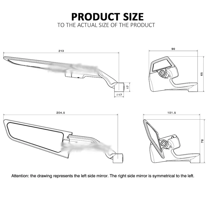 Per YAMAHA YZF-R1 YZF-R6 YZF-R7 2015-2024 Moto Specchietto retrovisore Specchio alare regolabile Accessorio per YZF R1 R6 R7 2024 2023