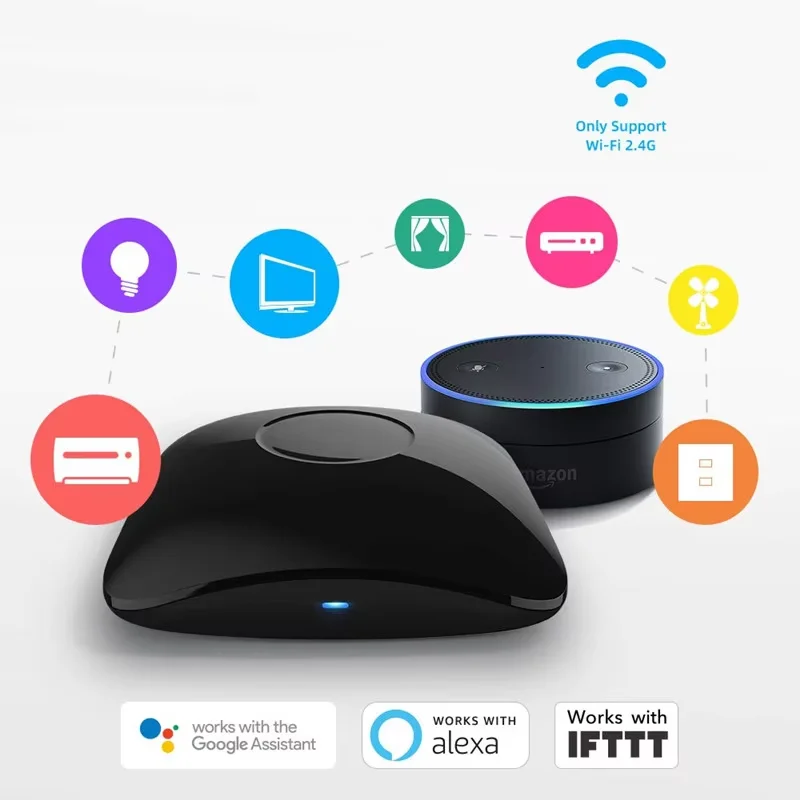 BroadLink RM4 Pro RM4+ HTS2 Version Smart Remote Control with HTS2 Temperature Humidity Sensor Wireless Universal Remote