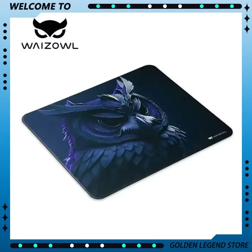 

WAIZOWL Fukurou игровой коврик для киберспорта, водонепроницаемый 490*420*3,5 мм, противоскользящий коврик для мыши, аксессуары для настольного ПК, игровые подарки на заказ