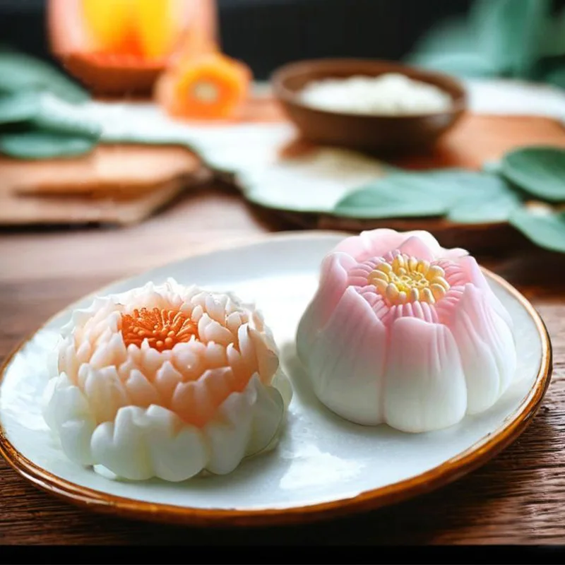 3D Lotus Hibiscus Flower Silicone Mold DIY Rose Flower Candle Soap Gypsum Crafts Resin Cement Mould Chocolate Cake Baking Tools