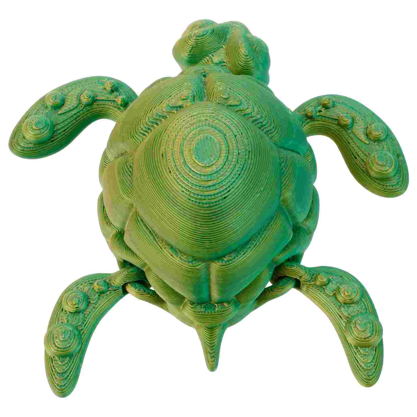 3D Printed Sea Turtle Model Movable Joints Realistic Toy Decorations Home Ocean Restaurant Party Statues Plastic