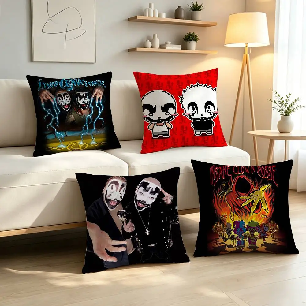 Horrorcore Hip Hop Insane C-Clown Posse  Pillow Case Pattern Printed Pillowcase For Living Room Sofa Cushion Cover