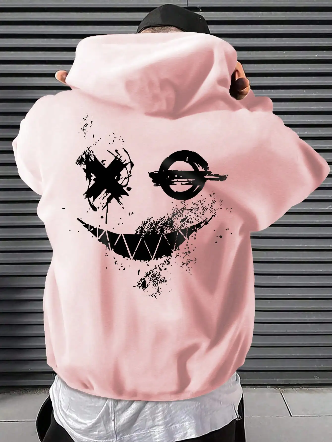 Fashion Street Autumn Men's Hoodie with Clown Pattern Double-sided Printed Long-sleeved Hoodie Comfortable Fashion Men Wear