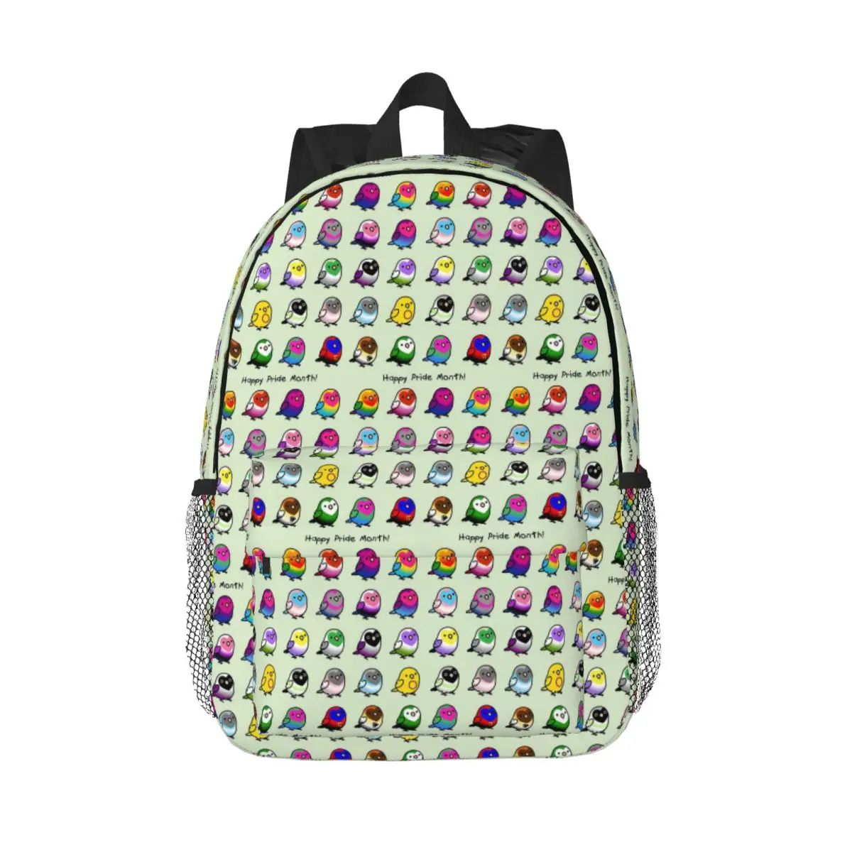 Birds Cockatiel Budgie Parrot Backpack Daypack Large Capacity Boys Girls BookBag Shoulder Bags for Men Women Children School Bag