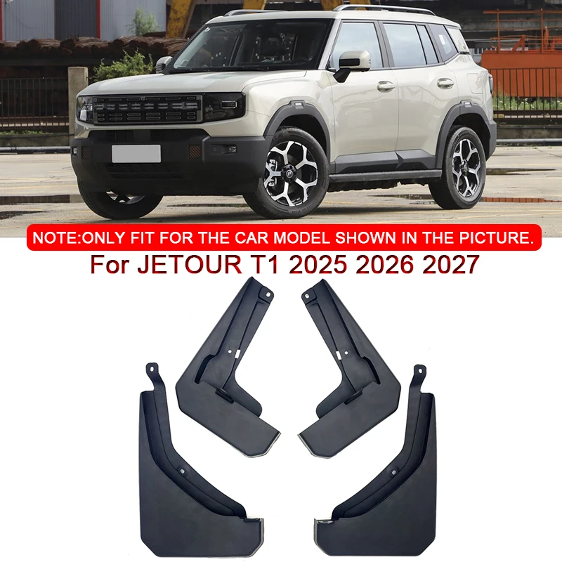 

For JETOUR T1 2025 2026 2027 Car Styling ABS Car Mud Flaps Splash Guard Mudguards MudFlaps Front Rear Fender Auto Accessories