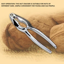 1pc Zinc Alloy Nutcracker Sheller Walnut Nut Cracker Quick Walnut Almond Pecan Nutcracker Kitchen gadgets Tool Accessories