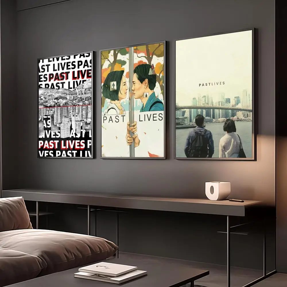 Movie P-Past Lives 2023 Movie Painting Calligraphy Anti Wrinkle Canvas Poster Wall Art Home Decor for Living Room
