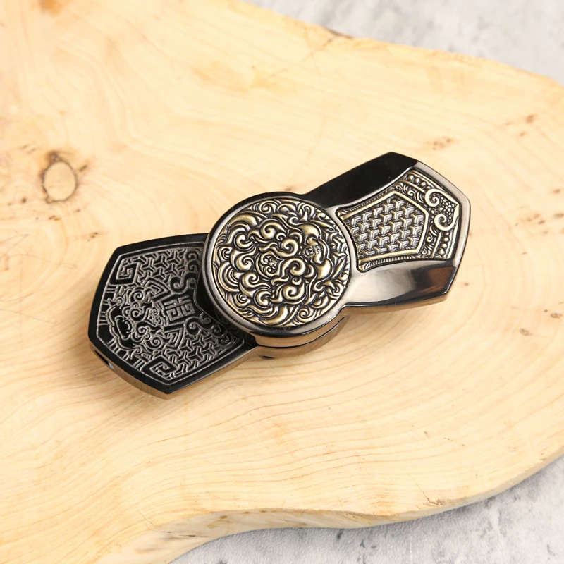 Xuanjia من سلالة تانغ تململ سبينر المعادن المغناطيسي الميكانيكية السقاطة المنزلق الضغط الإصبع الدوران لعبة الكبار هدية