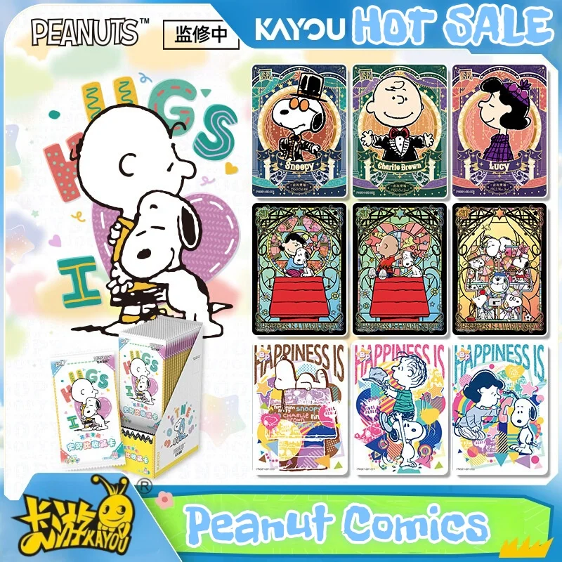 

Подлинная в наличии карта KAYOU Snopy, серия арахисовых комиксов, анимационная игровая коллекционная карта, высокое качество, детский подарок на день рождения