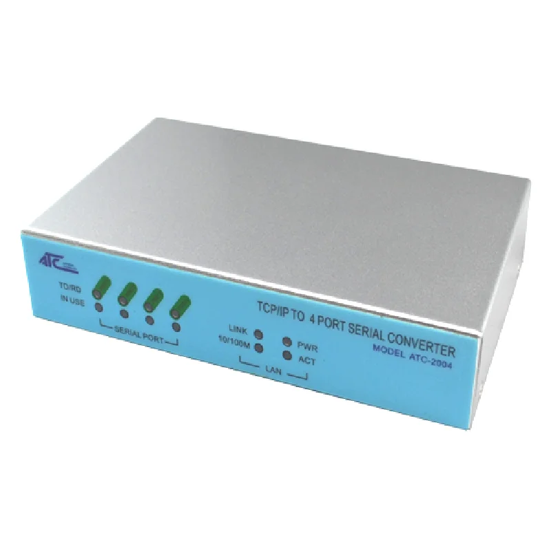 Hot selling industrial 4-port RS-232/422/485 Serial Port Device Server ATC-2004