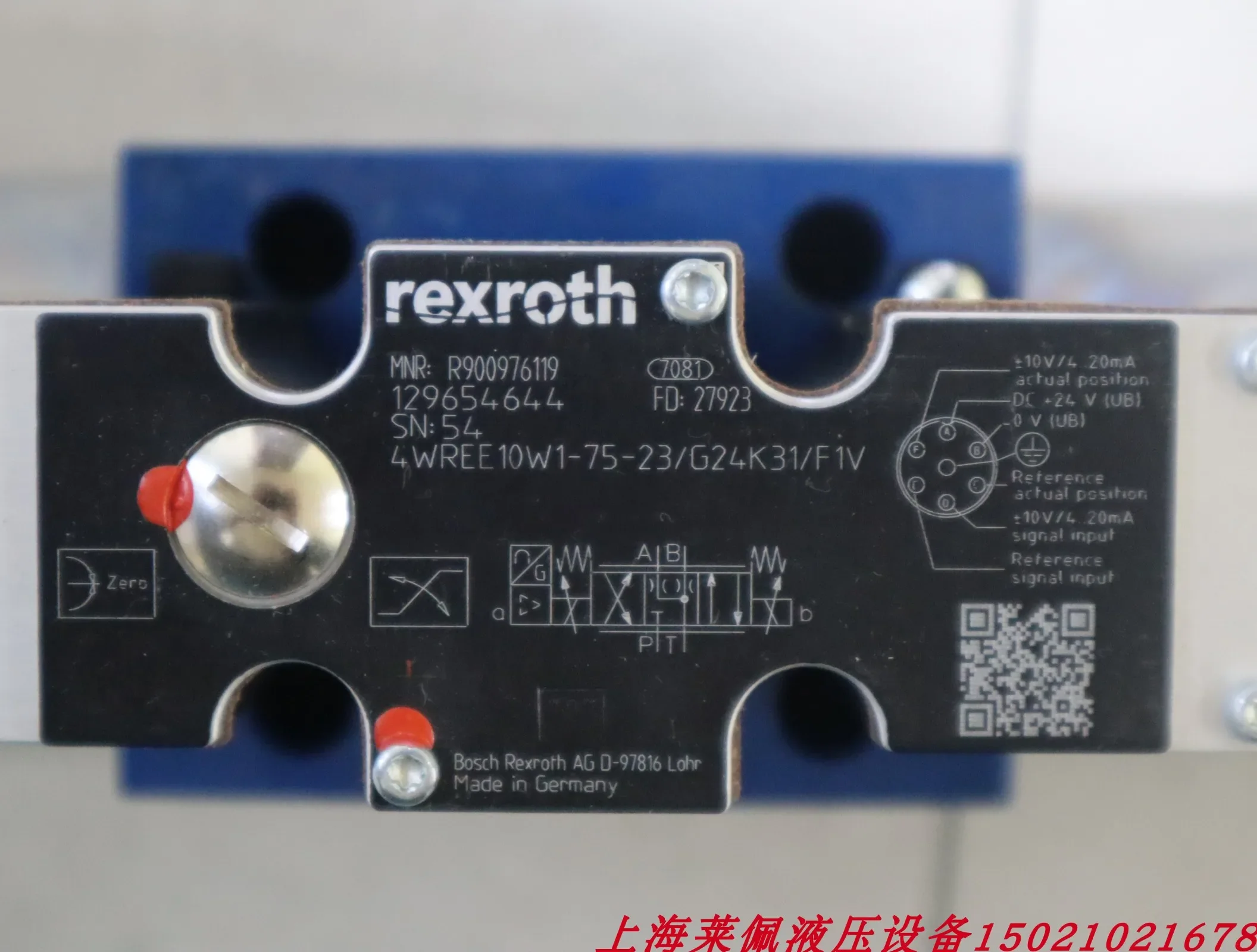 

2025.4 4WREE10W1-75-25/G24K31/F1V R 900976119 Немецкий пропорциональный клапан Rexroth REXROTH