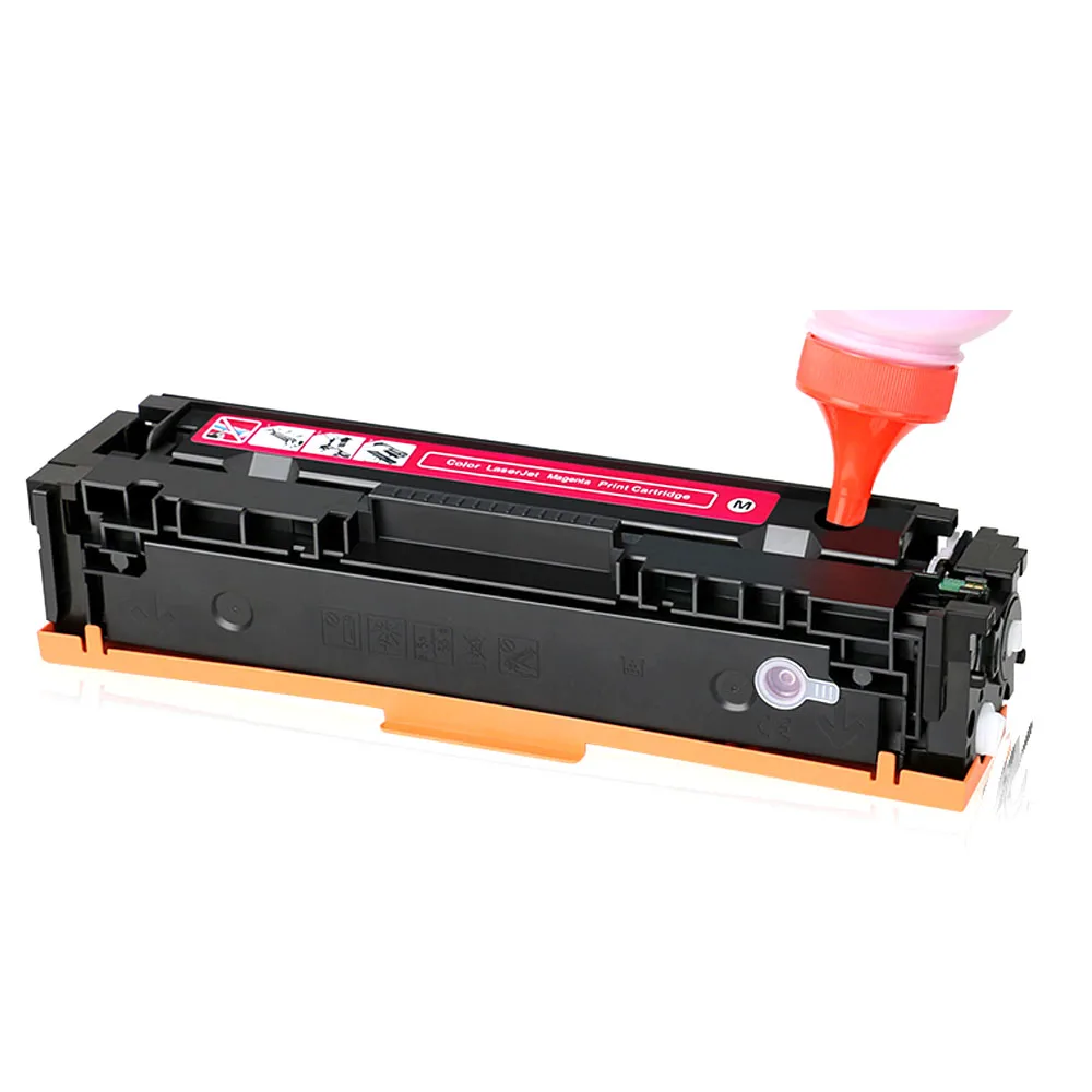 Imagem -05 - Cartucho de Toner Compatível para Impressora Cf540a Cf541a Cf542a Cf543a 203a hp Laserjet Pro M254 M254nw M254dw M254dn pc