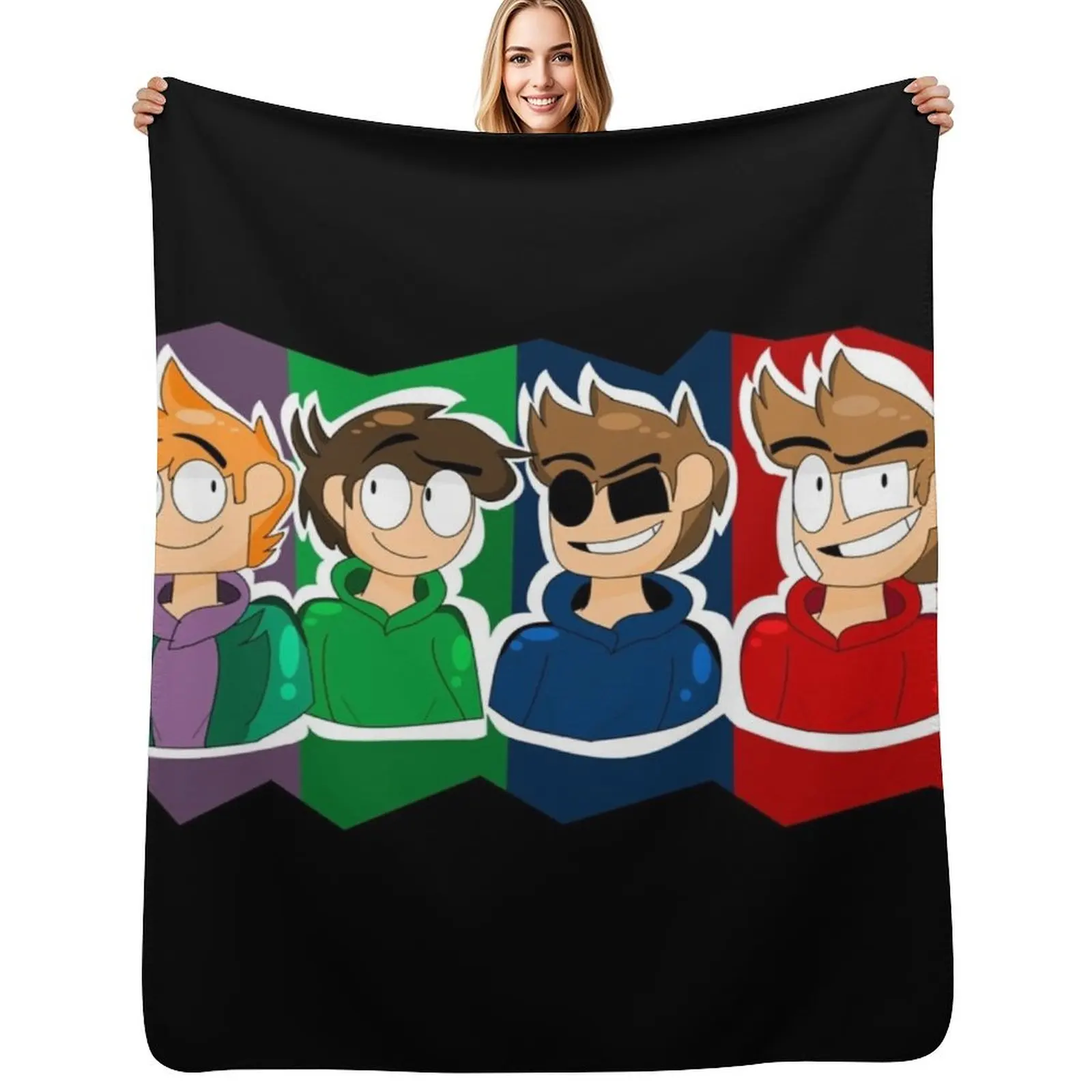 eddsworld 3 Throw Blanket Blankets For Baby Furrys anime Extra Large Throw bed plaid Picnic Blankets