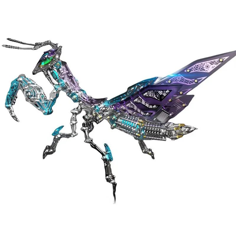 DIY mechanische Mantis Metallmodellbausätze 3D-Puzzle Punk Mantis Edelstahl Insekten Montagespielzeug – 1000 + Stück