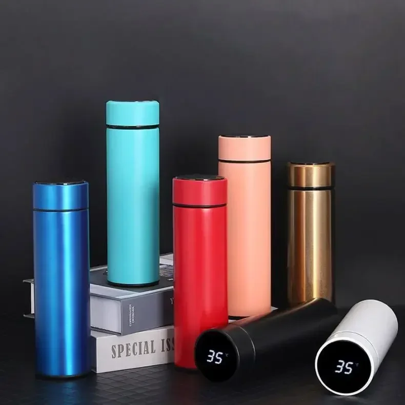 Women Creative Portable Handle Color Crystal Rhinestone Diamond Bling Bling Stainless Steel Vacuum Thermos Flask Water Bottle