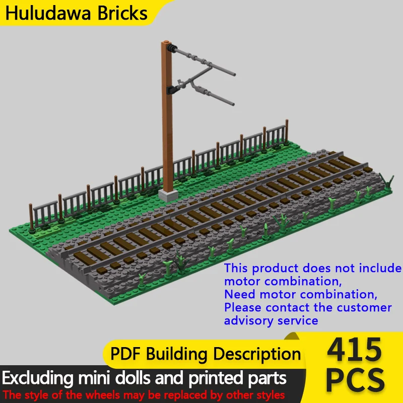 

Модель City Street View MOC, строительные кирпичи, поезд, трек, пейзаж, модульная технология, детские праздничные подарки, сборка игрушек, костюм