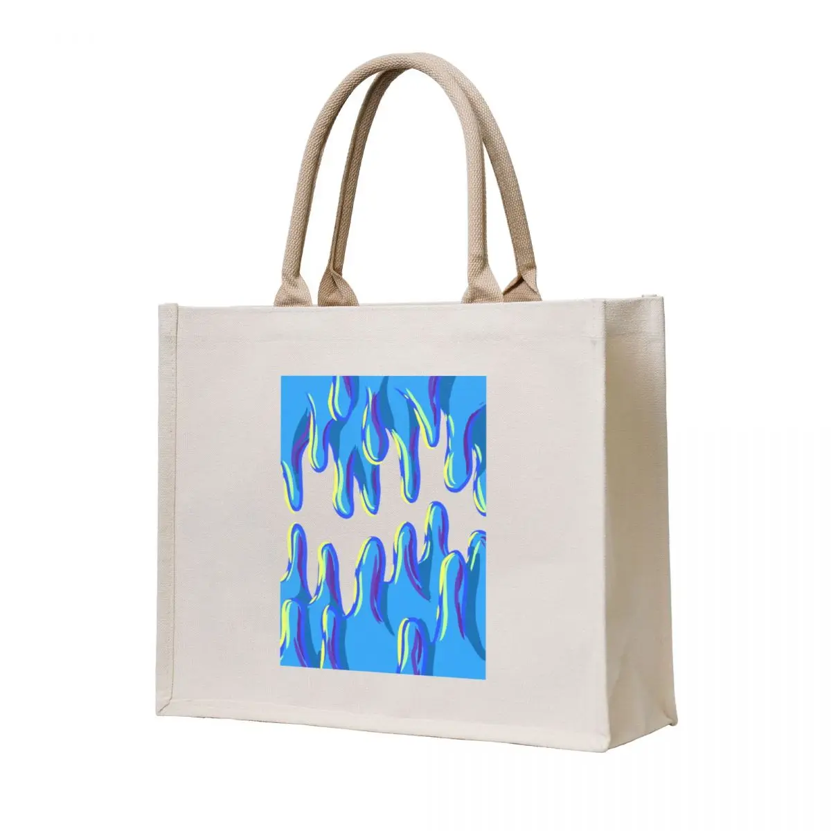 

Blue drips, the slimey trip Tote Bag Fabric bag ecological bags reusable grocery bags