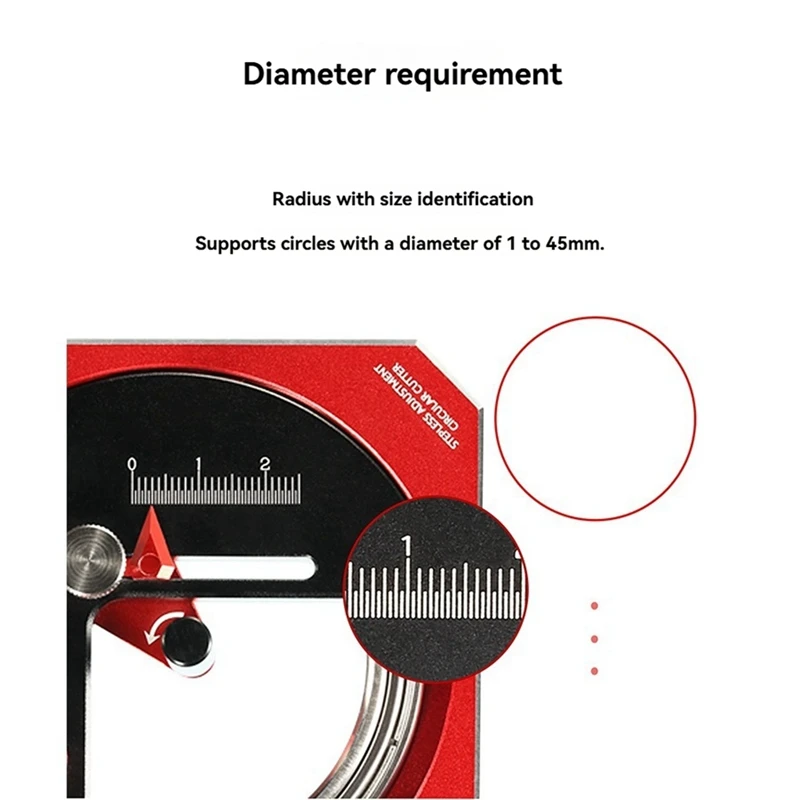 HLZS-MT-C Stepless Adjustment Circular Cutter Model Assembly Tool Cutting Dedicated Craft Tools Hobby Accessory