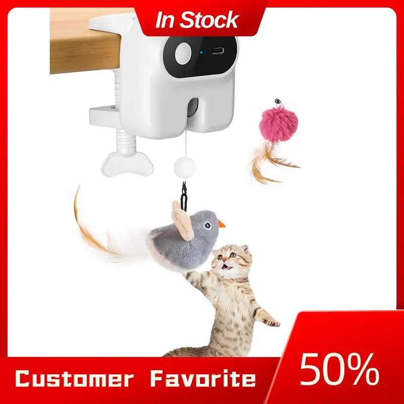 AT03 Top kattenspeelgoed voor katten Rekbaar oplaadbaar automatisch interactief kattenspeelgoed voor kattenteaser