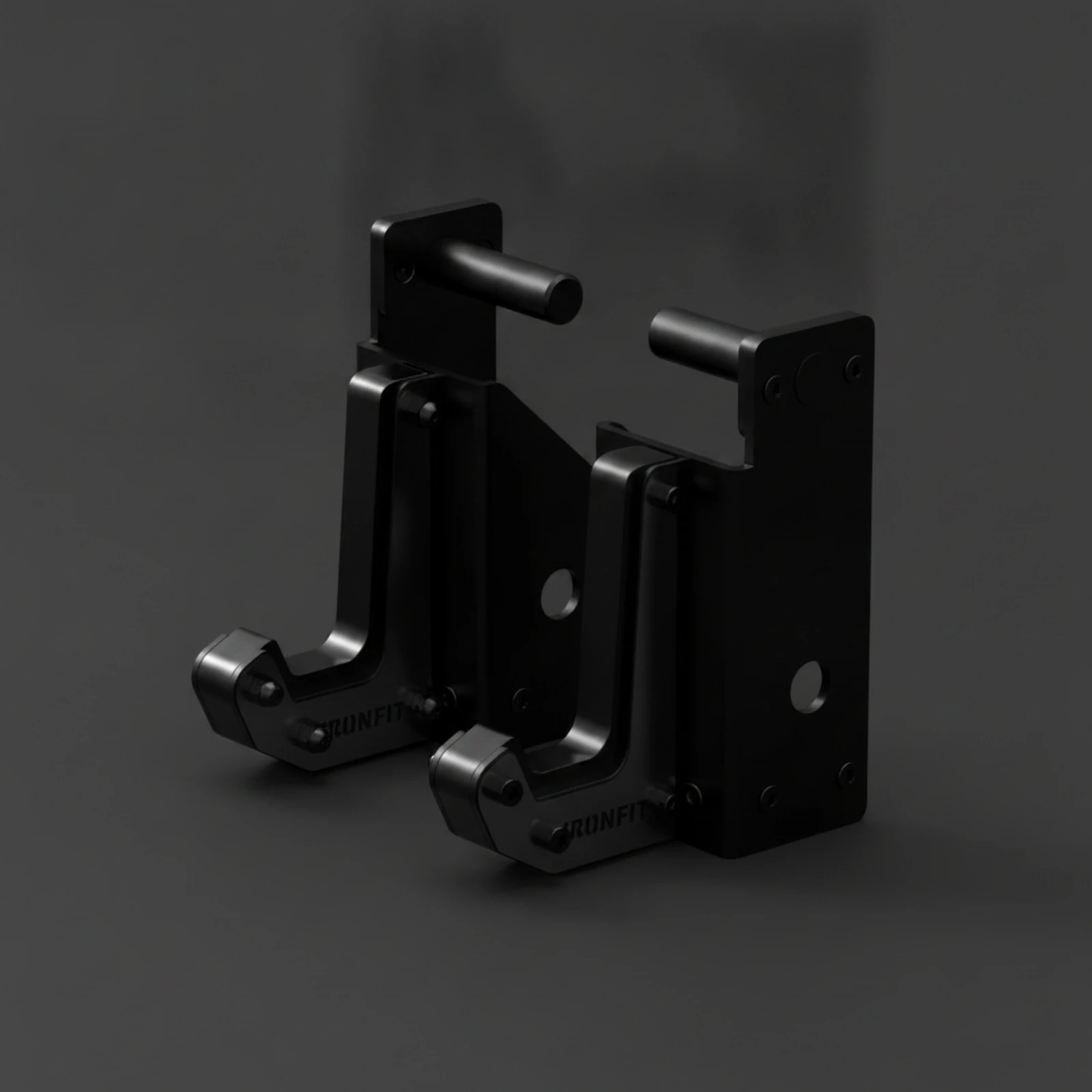 Power Rack J Hook Stable J Hook Squat Rack Hooks Easy to Install Barbell Hooks Reinforced for Powerlifters, Home Gym