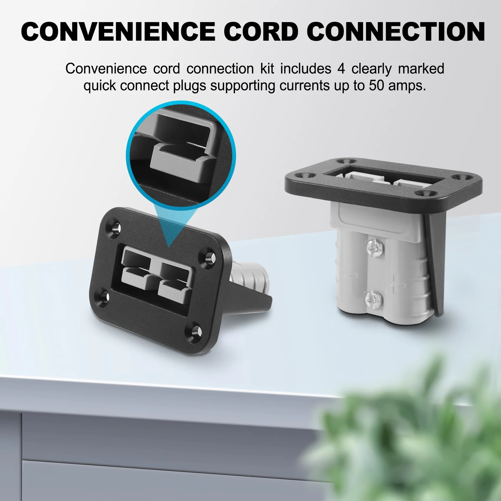 

ABLG Suitable For Anderson Plug Connector Terminal 50A Cable Car Waterproof Connector