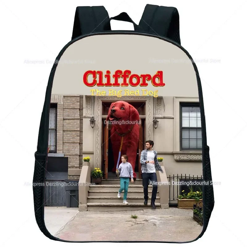 Kids Clifford the Big Red Dog Mini Backpack Cartoon Children Kindergarten Mochila Toddler Boys Bookbags Girls Rucksacks