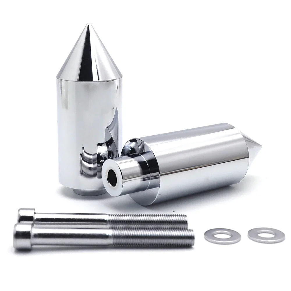 

For 2003-2004 Suzuki GSXR1000 GSX-R 1000 03-04 Motorcycle Parts Chrome Spike Frame Sliders Crash Protectors