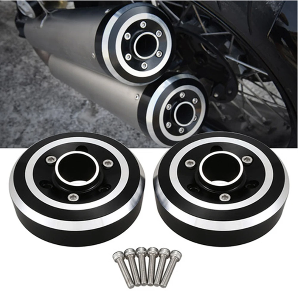 Motorcycle Accessories RNineT R9T CNC Aluminum Exhaust Muffler Tip Tail Cover Protector For 2014-2016 BMW R Nine T 15 14 16