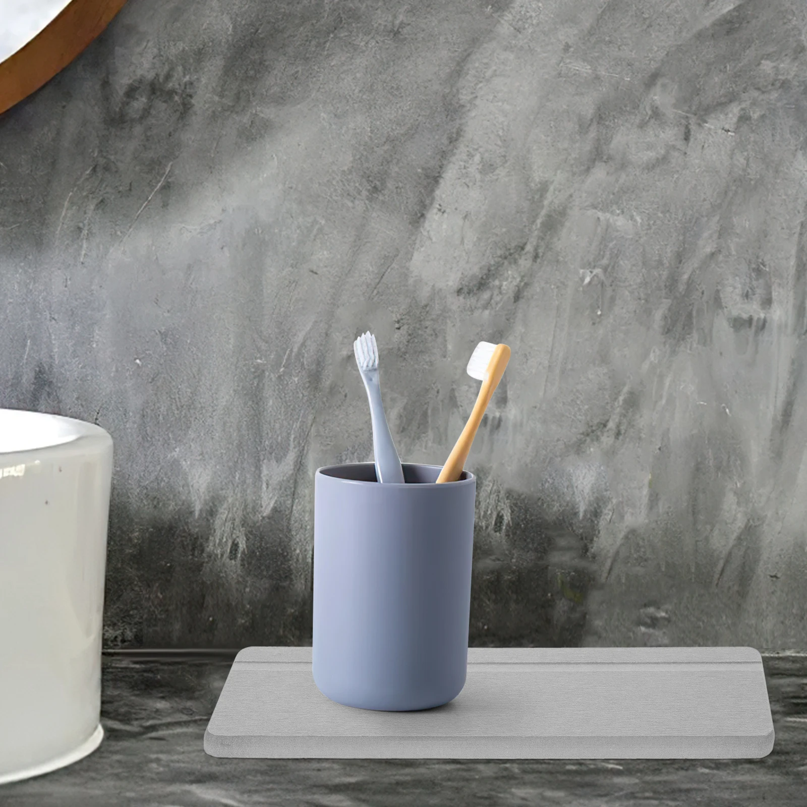 

Diatom Mud Water-absorbing Soap Holder Absorbent Coasters Diatomite Bathroom Countertop Pad