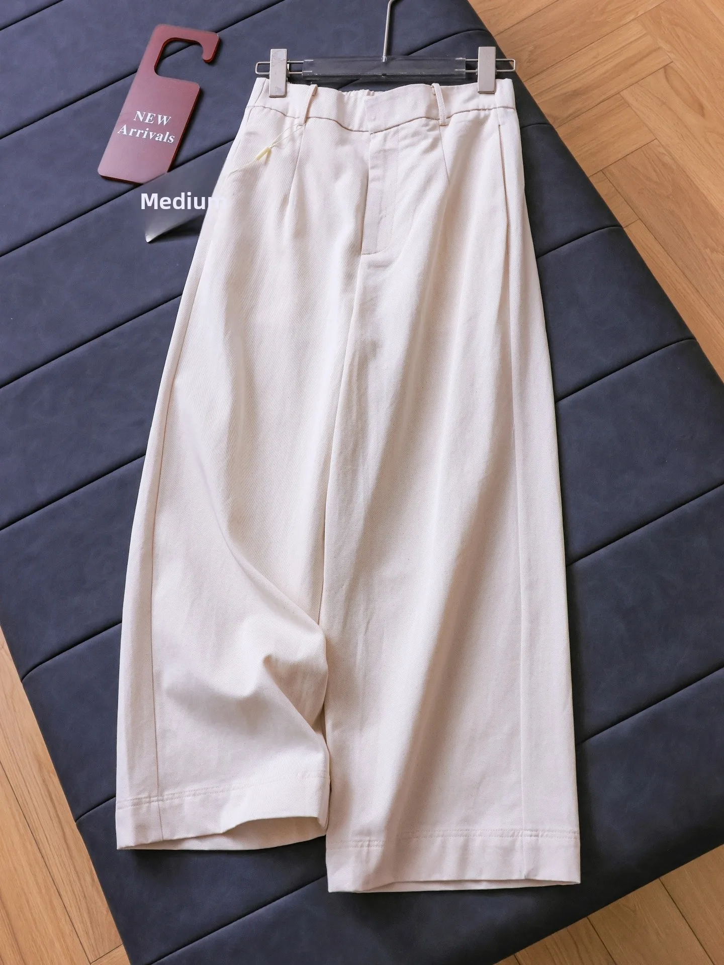 

High Waist Straight Leg Wide Leg Pants Women Casual Loose Fit Color R694 Lenzing Lyocell Cotton Comfortable Breathable