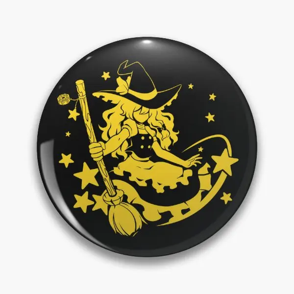 Touhou Project Character Silhouette Ma  Soft Button Pin Gift Fashion Creative Lapel Pin Funny Brooch Clothes Collar Jewelry