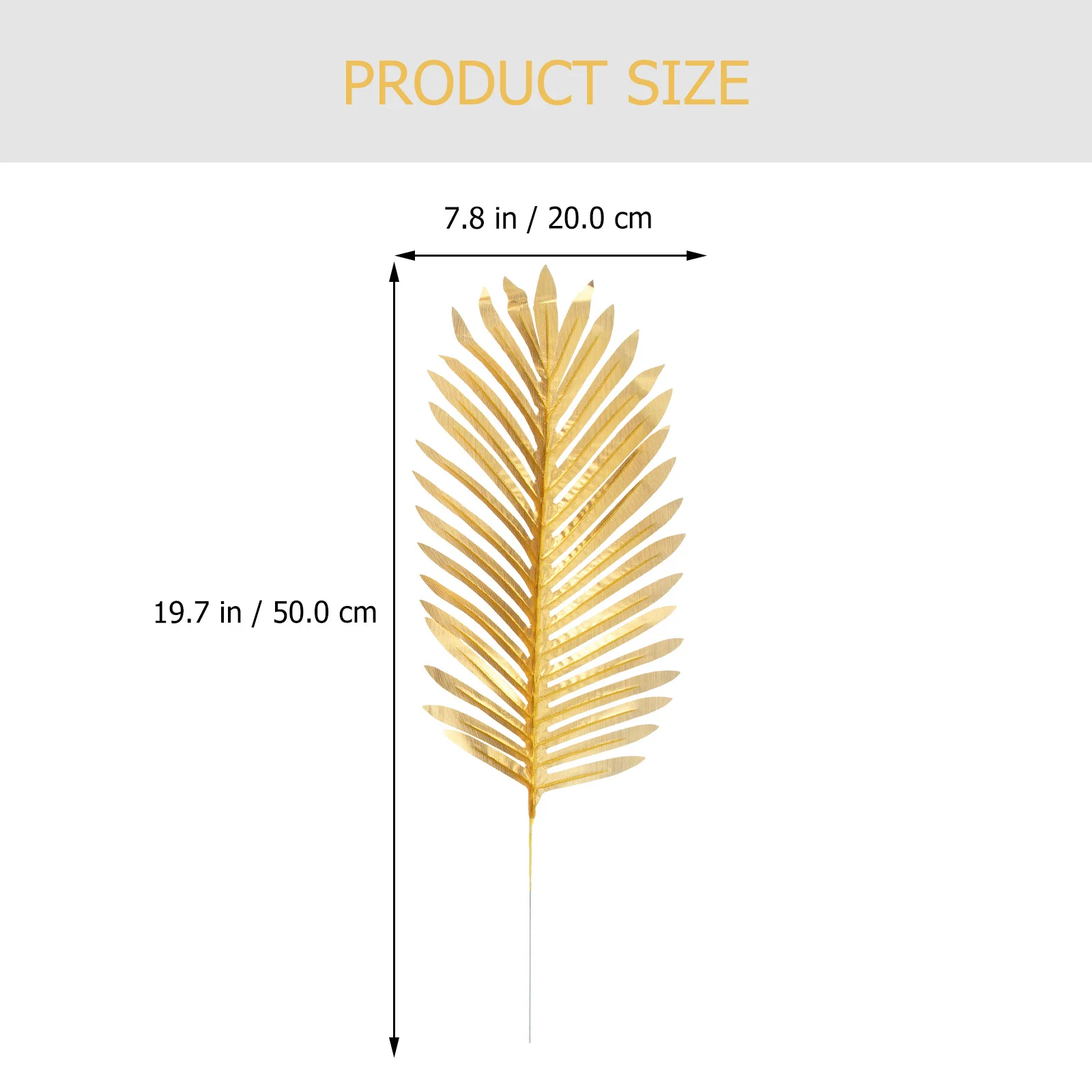 

20Pcs Golden Palm Leaves Safe Material Exquisite Visual Effect Party Supplies Artificial Monstera Leaves