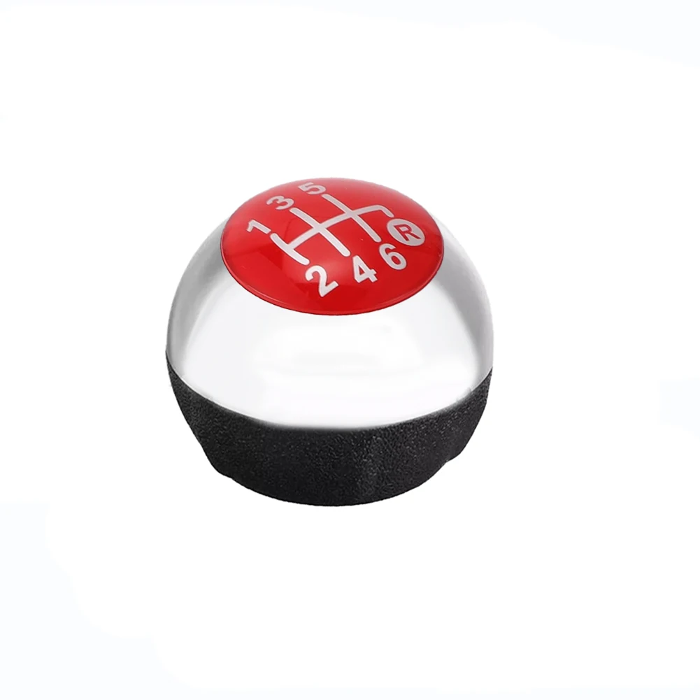 Direct Replacement Red Color Manual Shift Knob for Fiat Vehicles from Year Range of Two Thousand Twelve to Two Thousand Eighteen