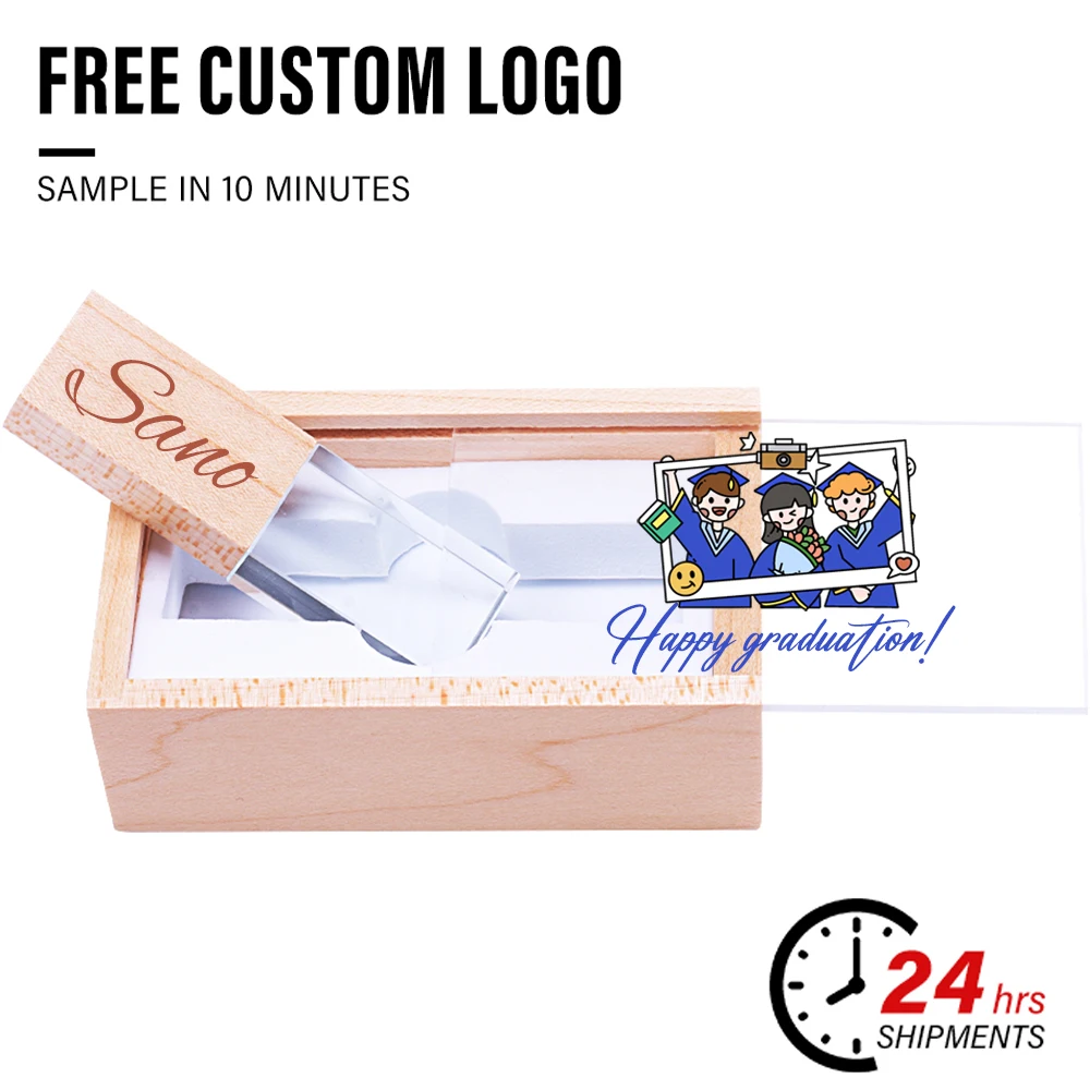 

Необычный кристаллический USB-накопитель U-диск с деревянной коробкой Memory Stick Pendrive 4 ГБ 8 ГБ 16 ГБ 32 ГБ 64 ГБ 128 ГБ Креативный подарок
